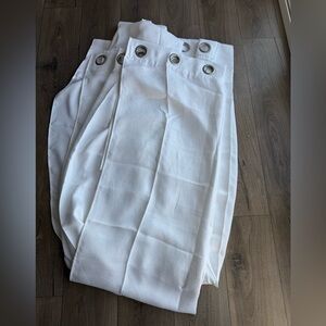 White Grommet Curtains